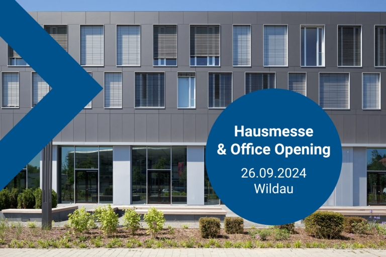 Einladung zu Hausmesse und Office Opening nach Wildau im September 2024